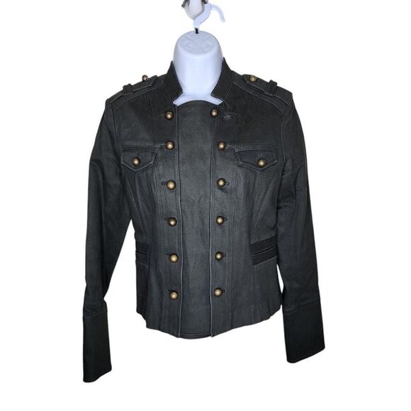 Boston Proper Army Style Jacket Womens Size 2 Military Green - Picture 1 of 7